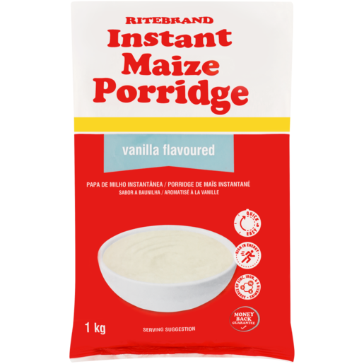 Ritebrand Vanilla Flavoured Instant Maize Porridge 1kg