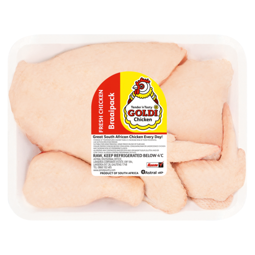 Goldi Chicken Fresh Chicken Braai Pack Per kg