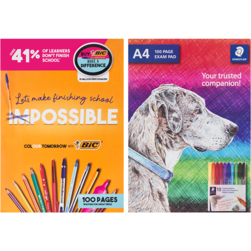 Staedtler/Bic 100 Page Exam Pad