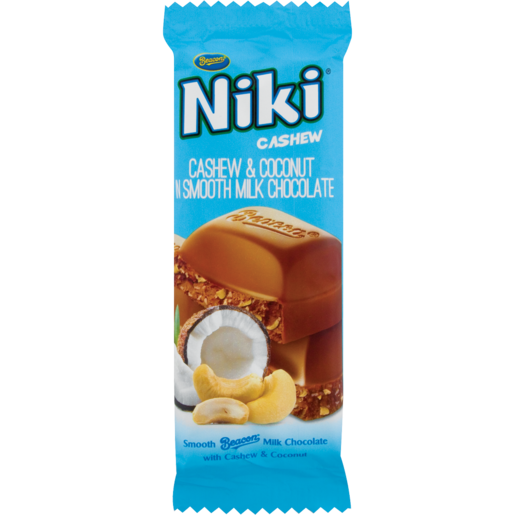 Niki Cashew & Coconut Chocolate Slab 80g