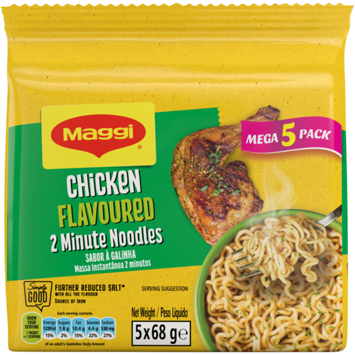 Maggi Chicken Flavoured 2 Minute Noodles 5 x 68g