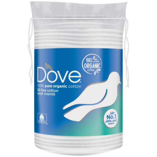 Dove Cotton Wool Pads Dual Textured 30 Pack