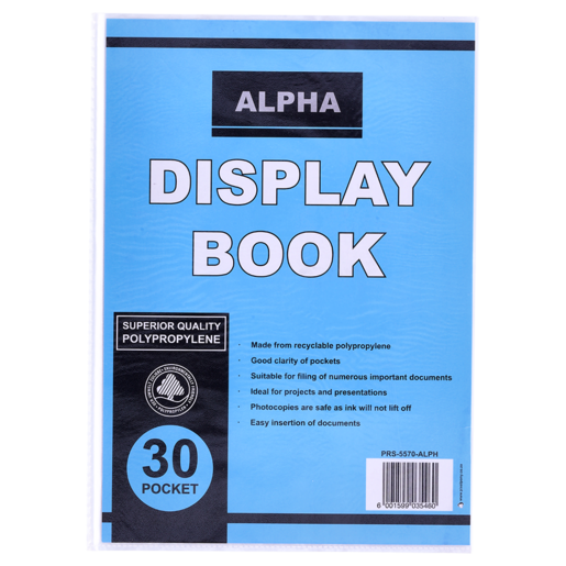 Alpha Display Book 30 Pocket