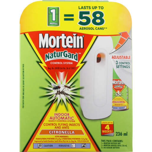 Mortein Citronella Naturgard Aerosol Insecticide 236ml