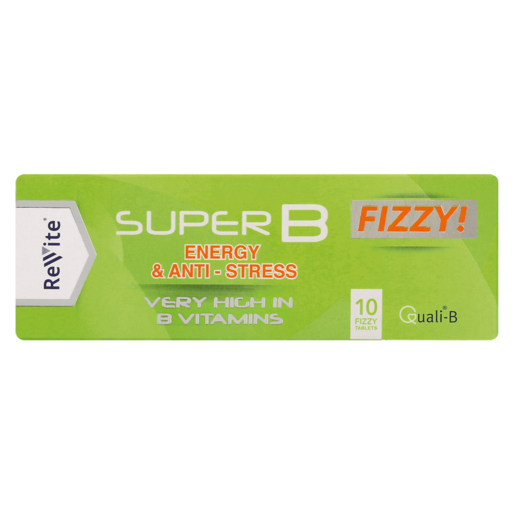 Revite Super B Fizzy! Energy & Anti-Stress Tablets 10 Pack