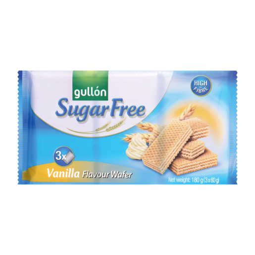Gullόn Sugar Free Vanilla Flavoured Wafers 180g