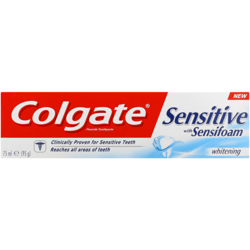 Colgate Sensitive With Sensifoam Whitening Toothpaste 75ml