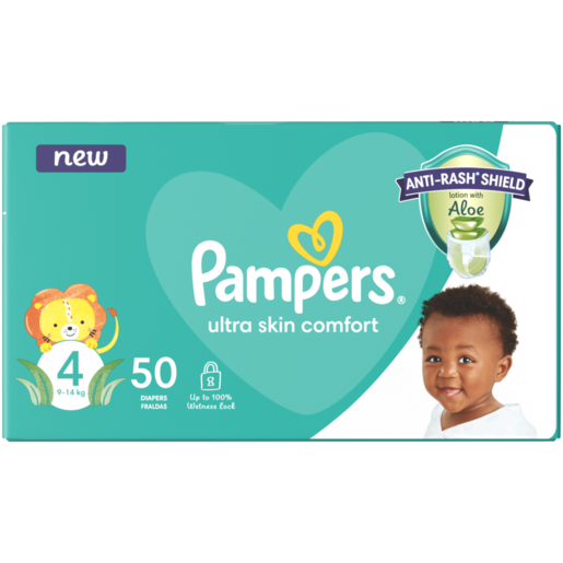 Pampers Size 4 Disposable Nappies 50 Pack