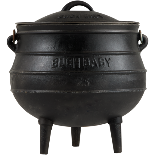Bush Baby Black No. 25 Cast Iron Potjie Pot