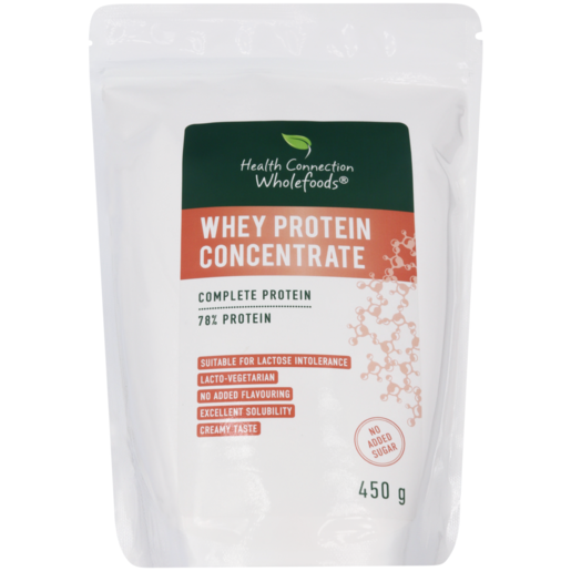 Health Connection Wholefoods Whey Protein Concentrate 450g 