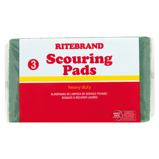 Ritebrand Heavy Duty Scouring Pads 3 Pack