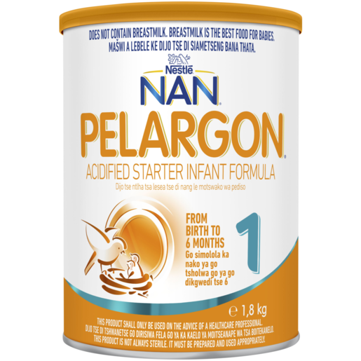 Nestlé NAN Pelargon Stage 1 Acidified Starter Infant Formula 1.8kg 