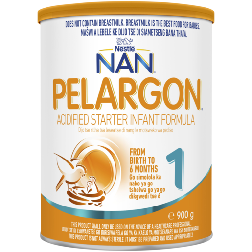 Nestlé NAN Pelargon Stage 1 Acidified Starter Infant Formula 900g 