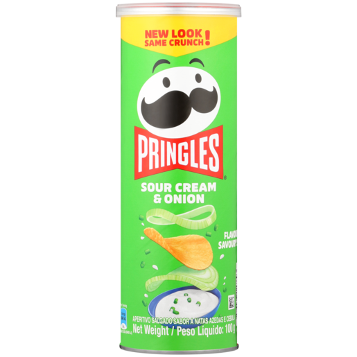 Pringles Sour Cream & Onion Flavoured Chips 100g