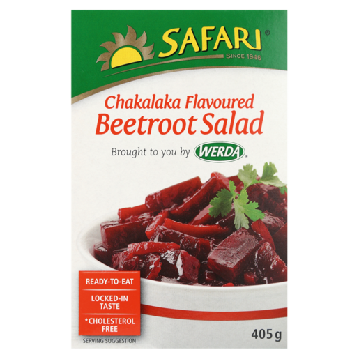 SAFARI Chakalaka Flavoured Beetroot Salad 405g