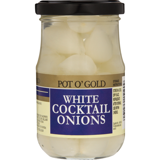 Pot O' Gold White Cocktail Onions 200g