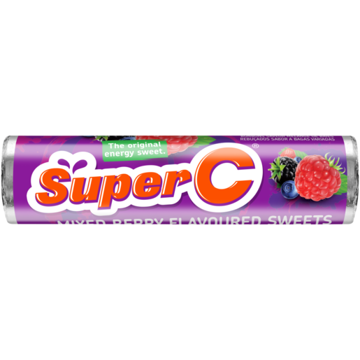 Super C Mixed Berry Flavoured Sweets 36.6g