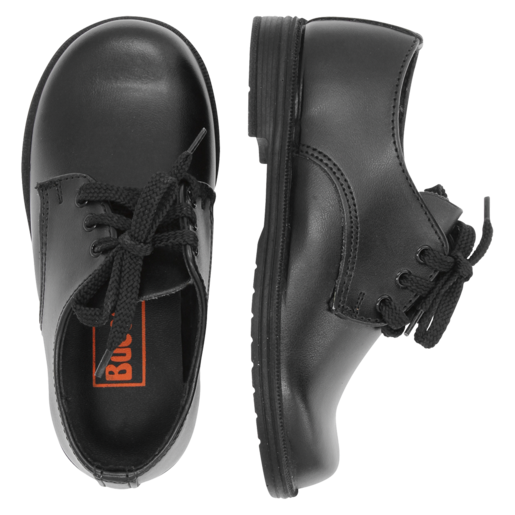 Buccaneer Boys Classic Black School Shoes Size 9-1