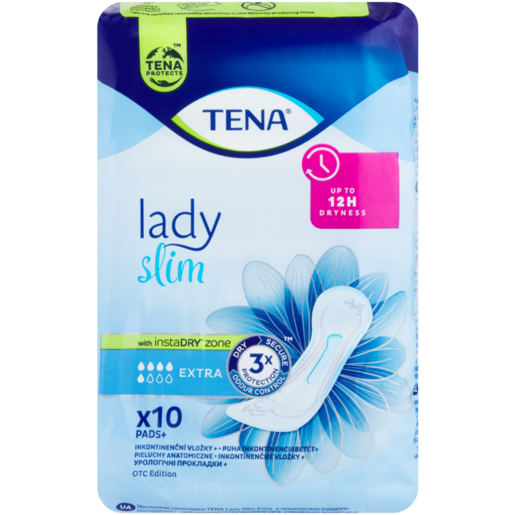 TENA Lady Extra Flow Slim Incontinence Pads 10 Pack