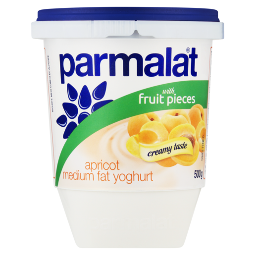 Parmalat Apricot Medium Fat Yoghurt With Fruit Pieces 500g