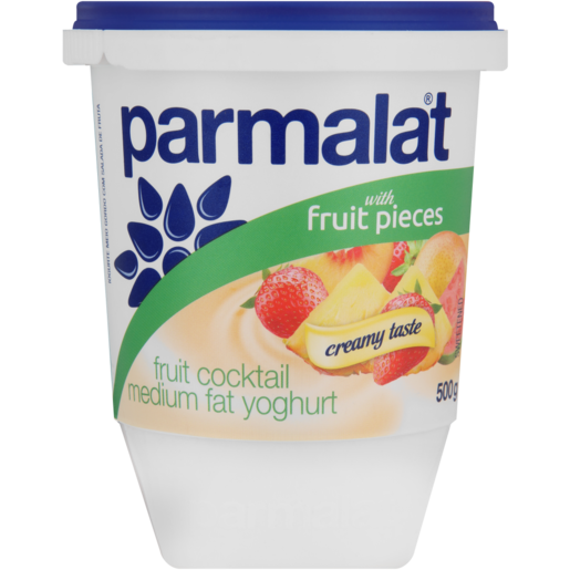 Parmalat Medium Fat Fruit Cocktail Yoghurt 500g