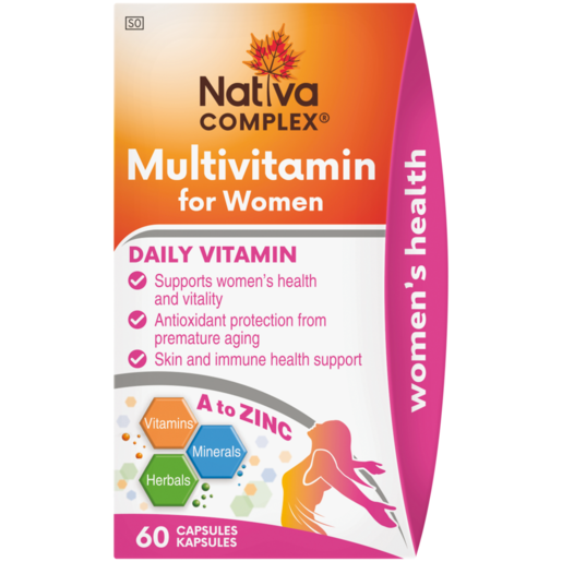 Nativa Complex Multivitamin Capsules for Women 60 Pack
