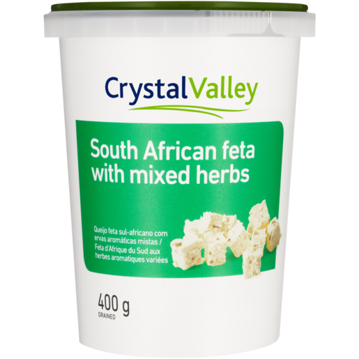 Crystal Valley South African Feta with Mix Herbs 400g 