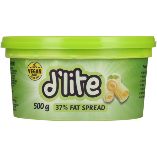 D'Lite 37% Fat Spread Tub 500g
