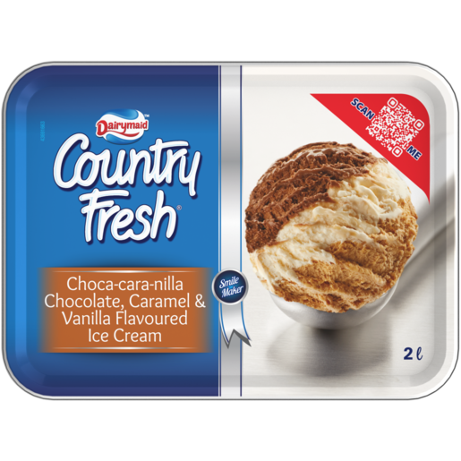 Dairymaid Country Fresh Choca-Cara-Nilla Flavoured Ice Cream 2L