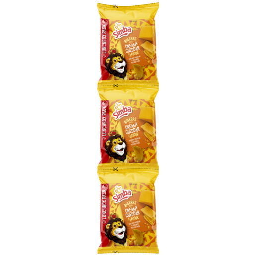 Simba Creamy Cheddar Potato Chips 4 x 25g