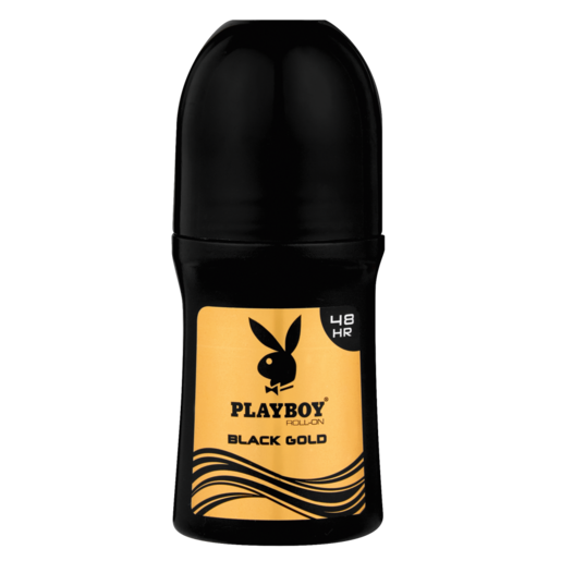 Playboy Black Gold Mens Deodorant Roll-On 50ml