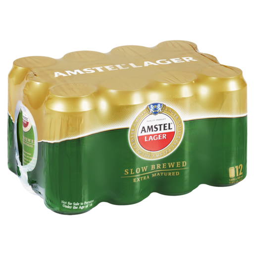 Amstel Lager Beer Cans 12 x 440ml