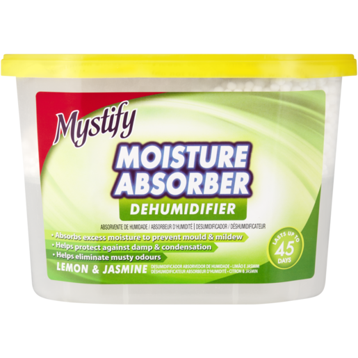 Mystify Moisture Absorber Lemon & Jasmine Scented Dehumidifier Tub 230g