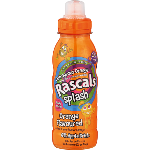 Rascals Splash Orange Flavoured Drink Bottle 300ml
