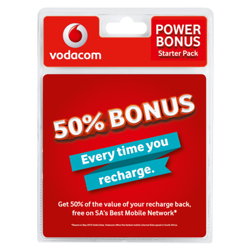 Vodacom 50% Bonus Starter Pack