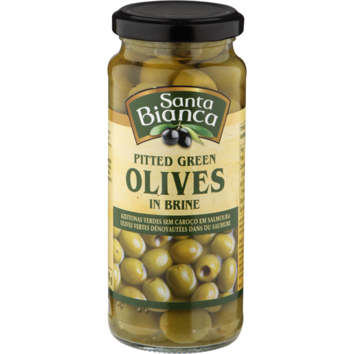 Santa Bianca Pitted Green Olives 335g