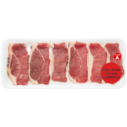 Thinly Sliced Porterhouse Beef Per kg