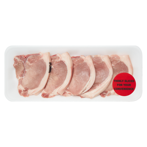 Thinly Sliced Pork Loin Chops Per kg