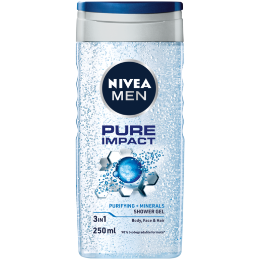 NIVEA MEN Pure Impact Shower Gel 250ml