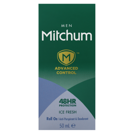 Mitchum Advanced Control Ice Fresh Mens Anti-Perspirant Roll-On 50ml