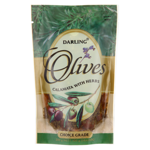Darling Calamata Olives With Herbs 200g