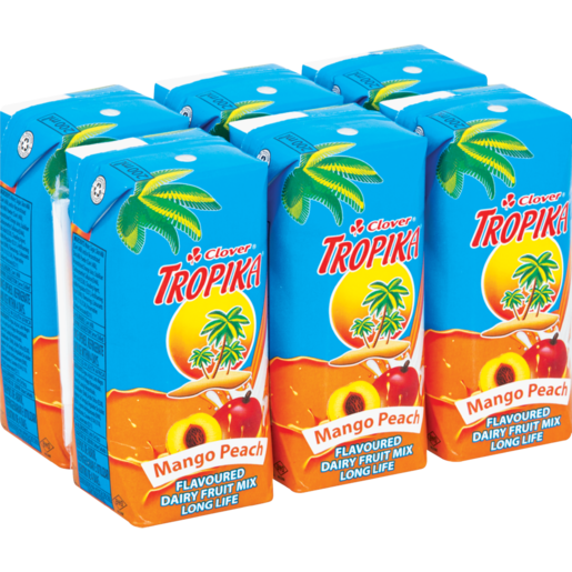 Tropika Long Life Peach & Mango Dairy Blend 6 x 200ml
