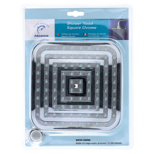 Blue Dolphin Square Shower Head