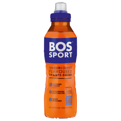 BOS Sport Mandarin Orange Flavoured Sports Drink 500ml