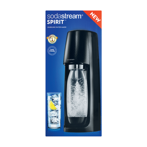 SodaStream Spirit Black Sparkling Water Maker