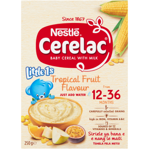 Nestlé Cerelac Tropical Fruit Flavour Baby Cereal with Milk 250g 