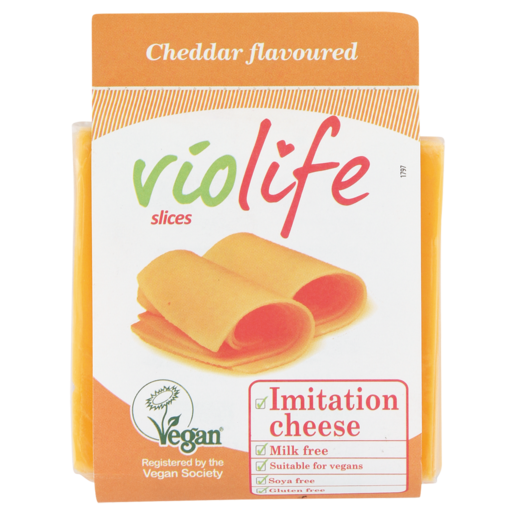 Violife Vegan Sliced Cheddar Flavoured Imitation Cheese 200g