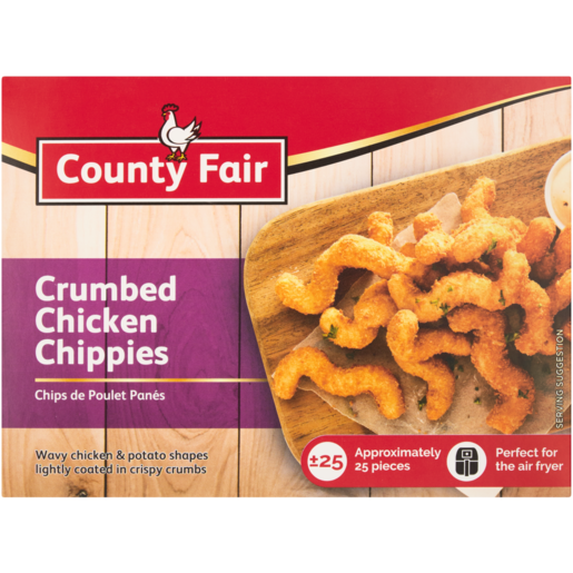 County Fair Frozen Crumbed Chicken Chippies 400g