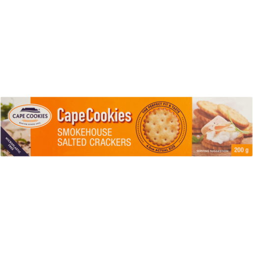 Cape Cookies Smokehouse Salted Crackers 200g 