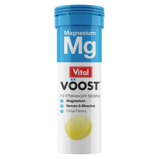 Vital Voost Magnesium Effervescent Tablets 10 Pack